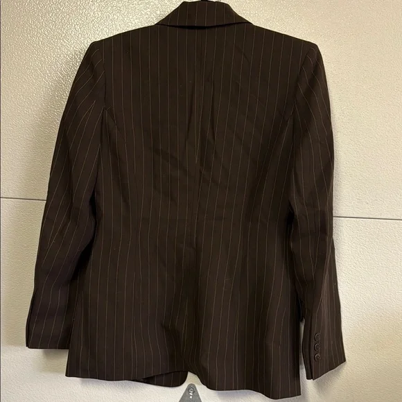 Banana Republic Brown Pinstripe Women's Blazer - Picture 6 of 9